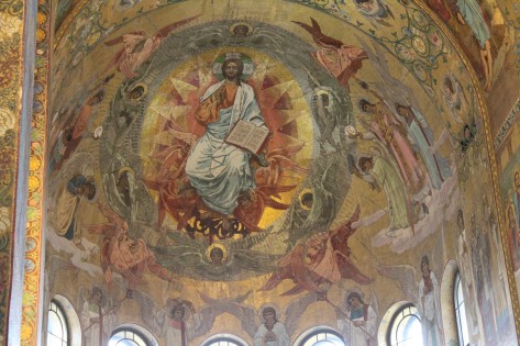 Mosaico de uma das cúpulas - Igreja do São Salvador sobre o Sangue Derramado - São Petersburgo