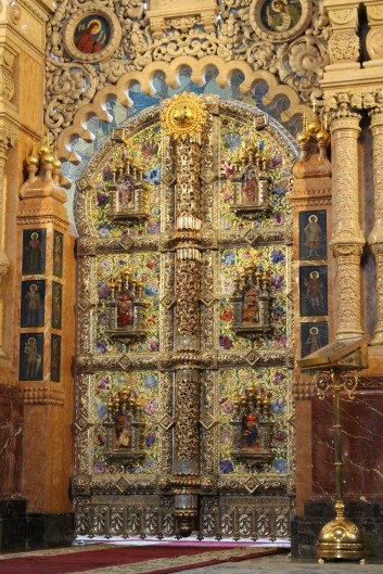 Uma das portas do altar - Igreja de São Salvador sobre o Sangue Derramado - São Petersburgo