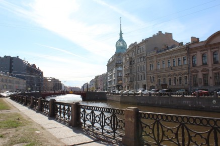 Ponte Vermelha - rio Moika - São Petersburgo
